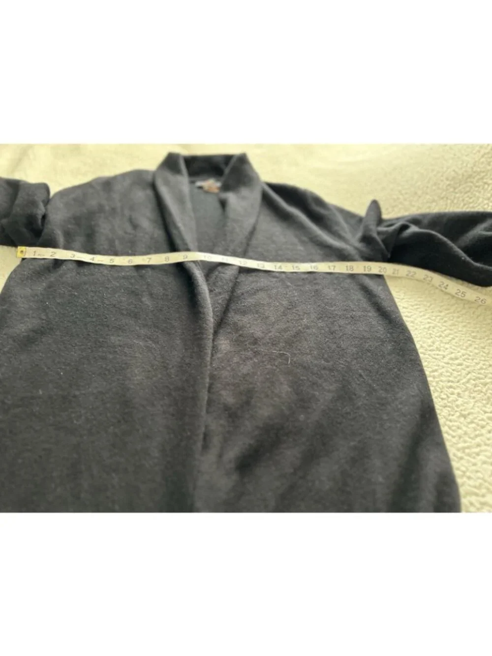 Quince Mongolian Cashmere Duster Cardigan Sweater Black Size M - Picture 16 of 16